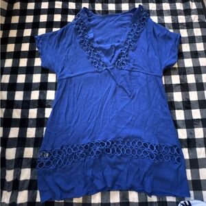 Elegant Blue Women's Top